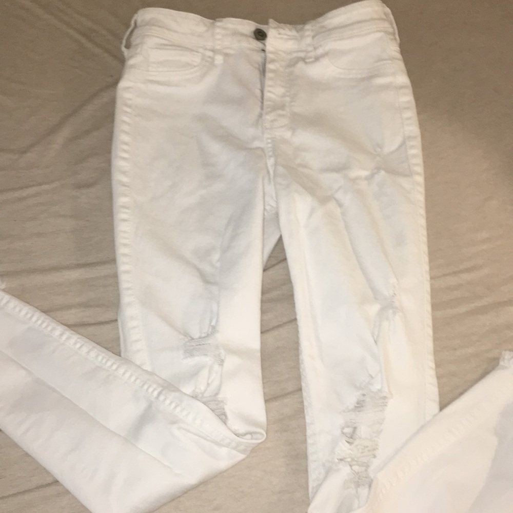 Hollister skinny ankle jeans (stretchy)